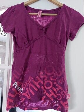 Joshua Perets Short Sleeve Twist-Front Graphic Tee